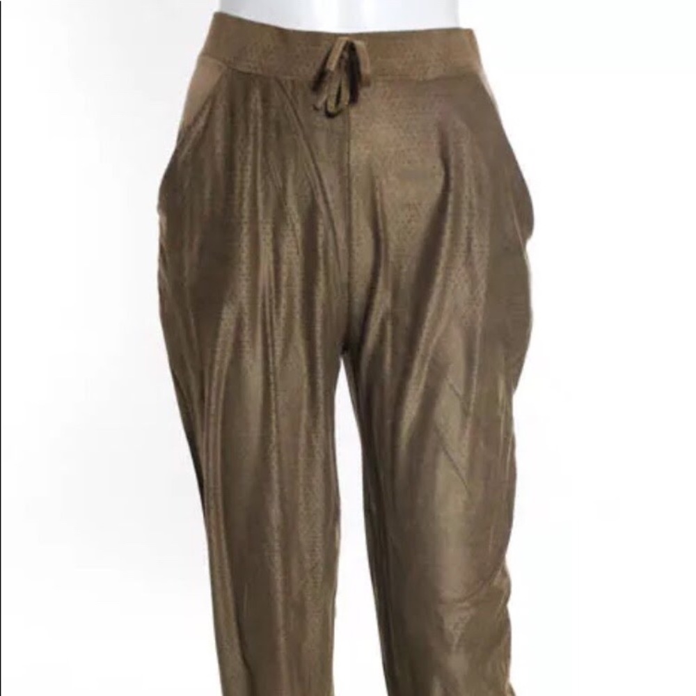 MISSGUIDED Perforated Faux Suede Drawstring Pants - Picture 2 of 8